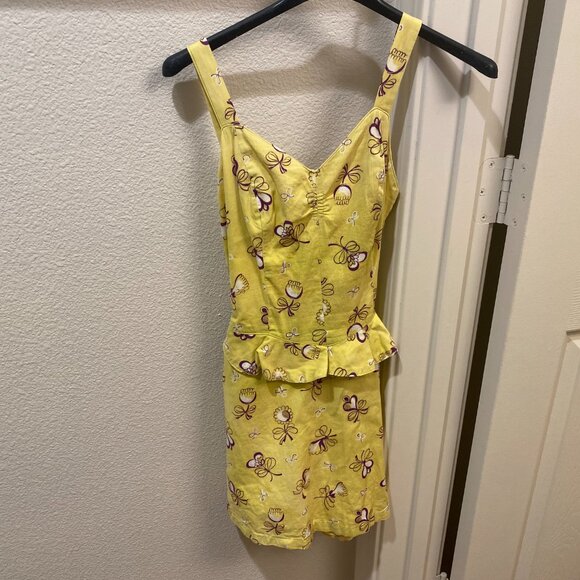 RARE 1940s Reel Poise Novel Print Swimsuit - Picture 3 of 10